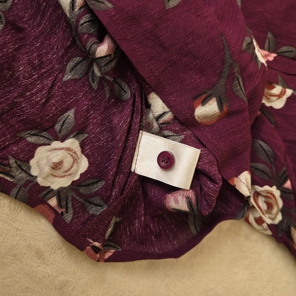 NWOT fun2fun High/Low Pleated 3/4 Length Sleeve Top Size XS - Picture 5 of 11